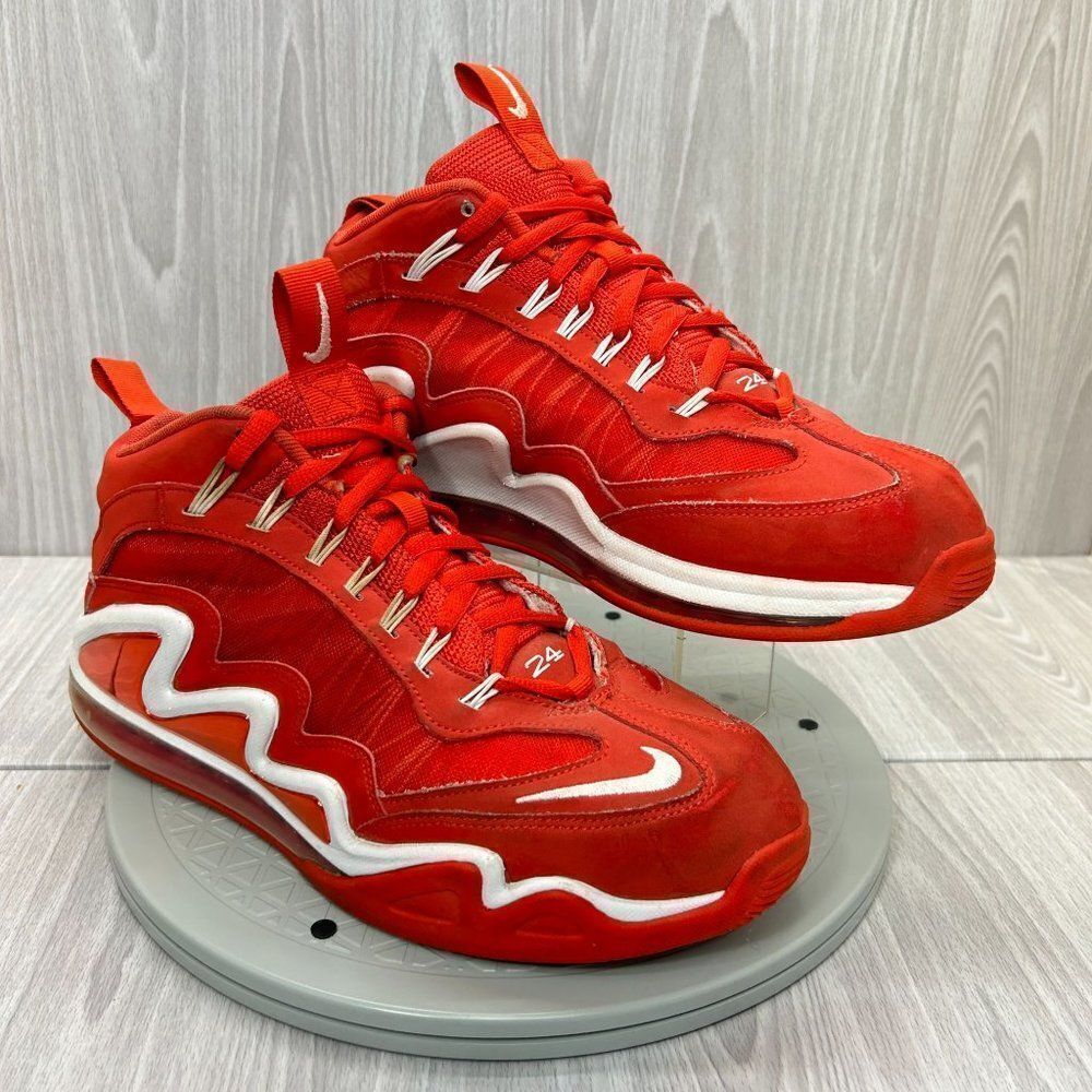 Nike Air Max 360 Diamond Griffey Red Leather Athletic Sneaker Shoes Mens Sz 9.5 - Picture 2 of 15